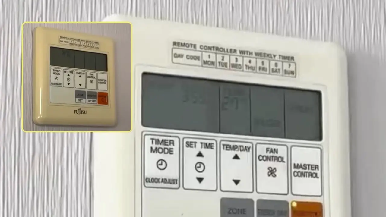 Control del aire acondicionado antes y después