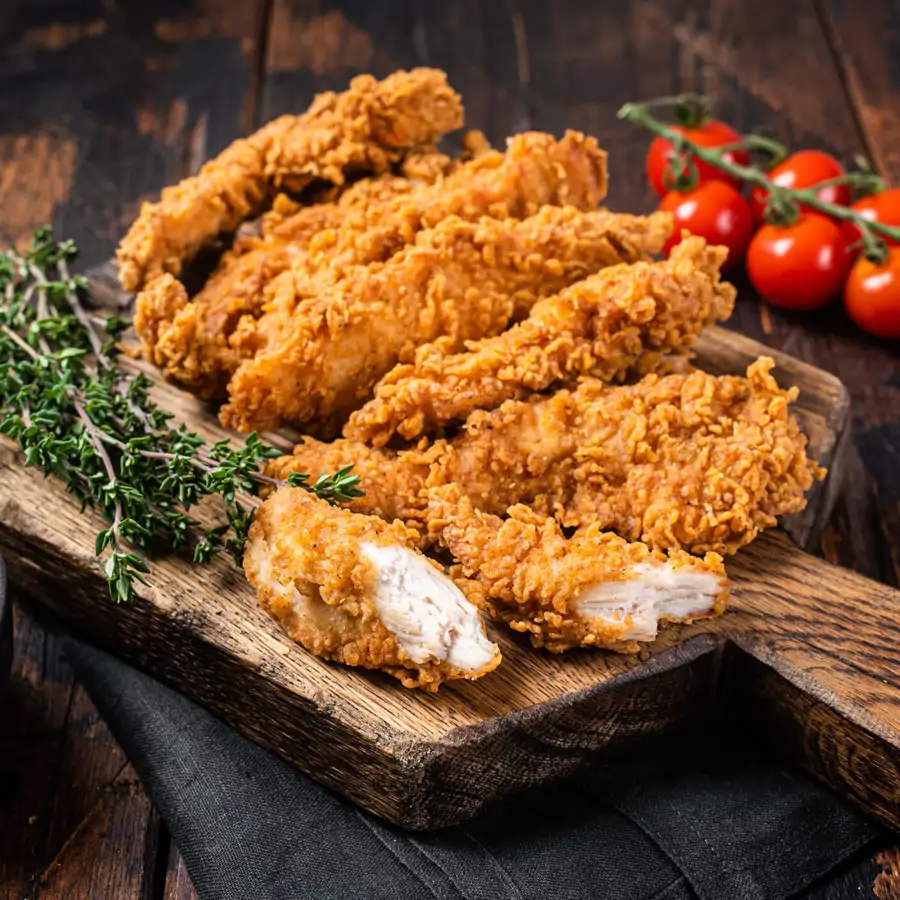 pollo rebozado crujiente