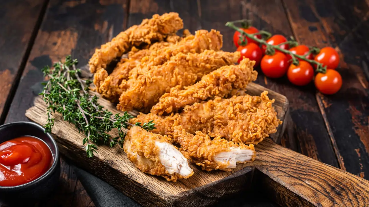 pollo rebozado crujiente