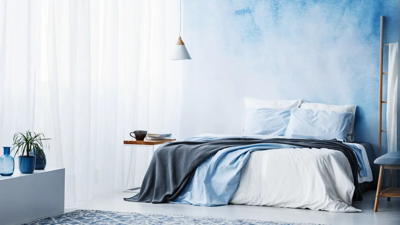 dormitorio azul