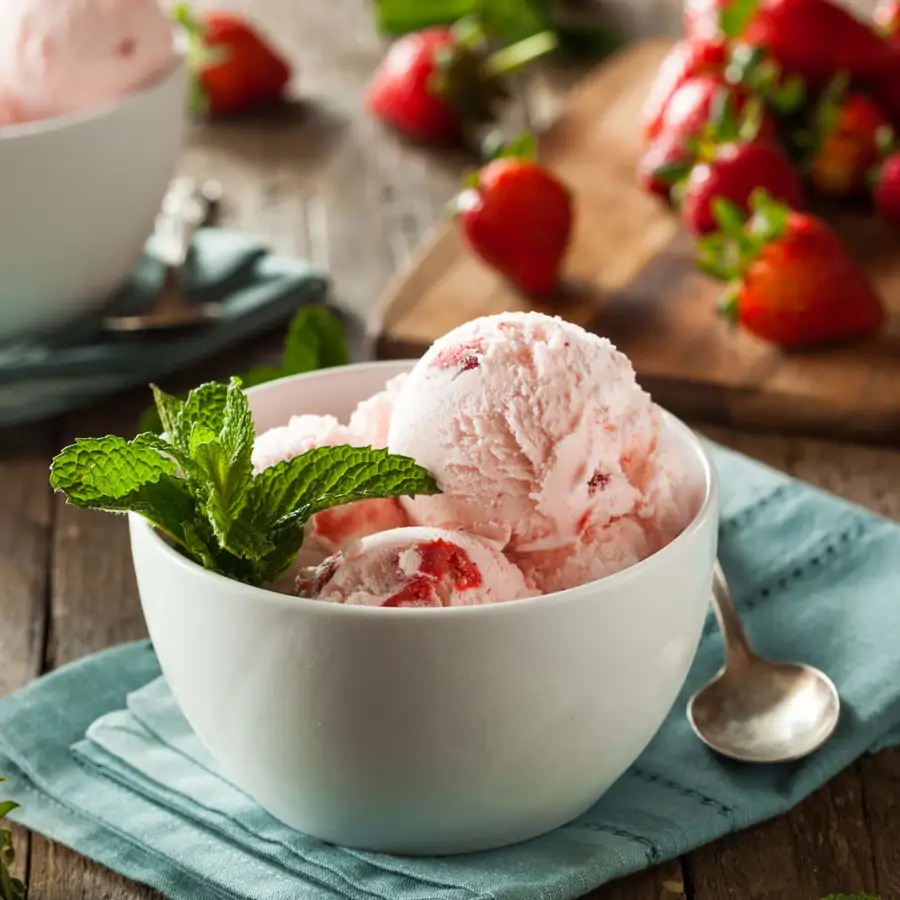 helado cheesecake fresa