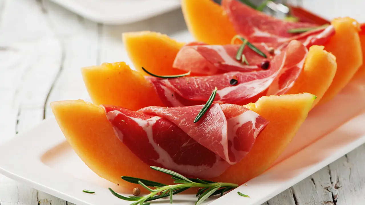 Melón con jamón