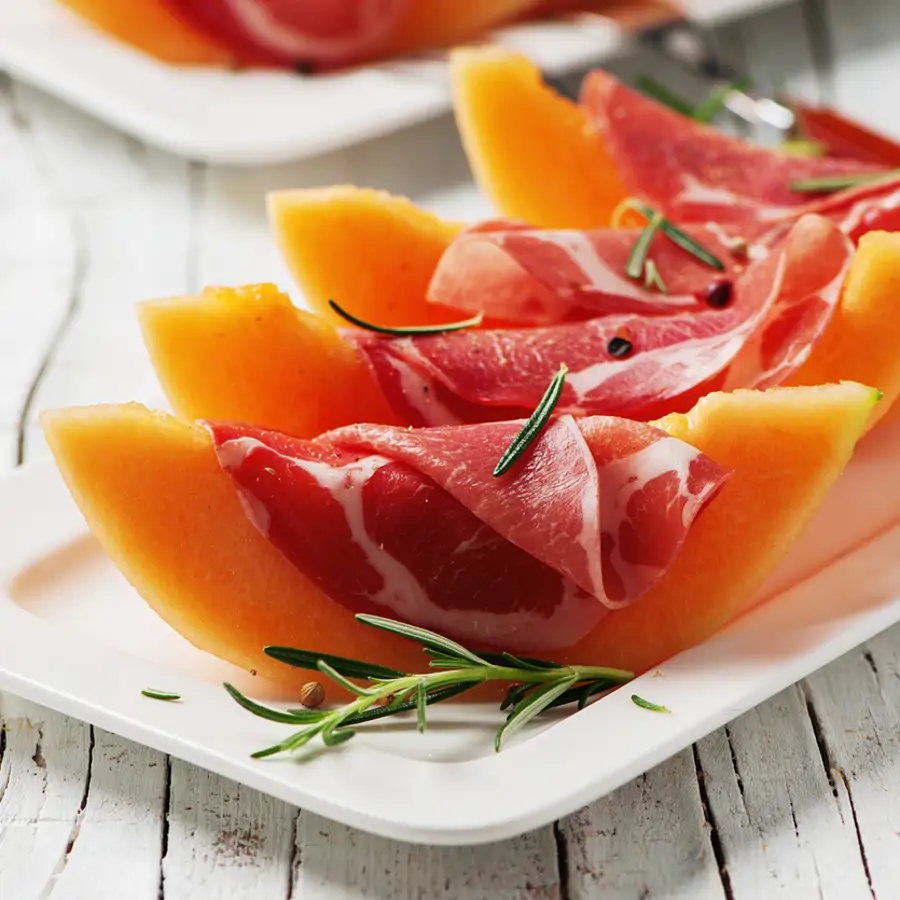 Melón con jamón